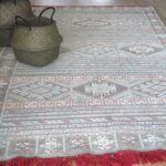 Berber Kelim Teppich olivgrau-terracotta - Marokko – Bild 2