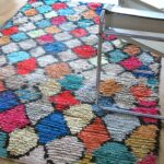 Vintage Berber Teppich 'Boucherouite' - Rhombe bunt – Bild 2