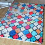 Vintage Berber Teppich 'Boucherouite' - Rhombe bunt – Bild 7