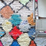 Vintage Berber Teppich 'Boucherouite' - Rhombe bunt – Bild 4