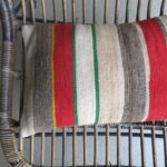 Kissen aus vintage Kelimteppich - gestreift – Bild 16
