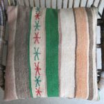 Kissen aus vintage Kelimteppich - gestreift – Bild 8
