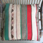 Kissen aus vintage Kelimteppich - gestreift – Bild 7