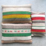 Kissen aus vintage Kelimteppich - gestreift – Bild 14