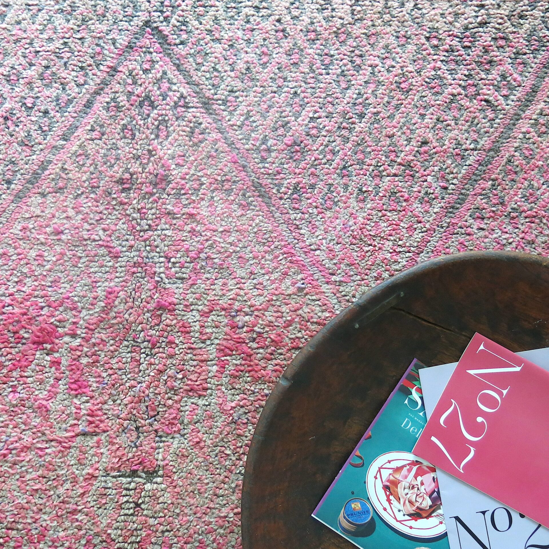 vintage Berber Teppich BeniM'Tir - pink -11 Vintage Berber Teppich 'Beni Mtir' - pink – Bild 1