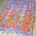 Handgeknüpfter vintage Teppich 'Boucherouite' - Berber Marokko – Bild 7