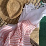 Gestreiftes Tuch - leichte Baumwoll-Qualität – Bild 3