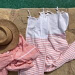 Gestreiftes Tuch - leichte Baumwoll-Qualität – Bild 2