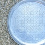 echt-vintage Aluminium Tablett - 'Zarif' – Bild 2