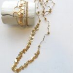 Pailletten Kette in plated Gold und Silber