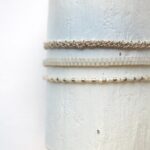 Feines Armband im Perlen Mix in soft autumn shades – Bild 19