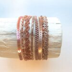 Feines Armband im Perlen Mix in soft autumn shades – Bild 5