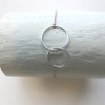 Armband mit 24 Karat vermeil Gold (plated), 925 Sterling Silber Doppelring – Bild 12