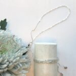 Kette aus 'cut beads' in Gold, Peach und Silber – Bild 6