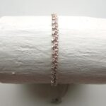 Häkel Armband mit einseitig Metallperlen – Bild 14