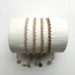 Häkel Armband mit einseitig Metallperlen – Bild 3