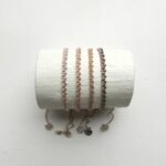 Häkel Armband mit einseitig Metallperlen – Bild 2