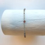 Häkel Armband im Edelstein Mix mit Silber – Bild 8