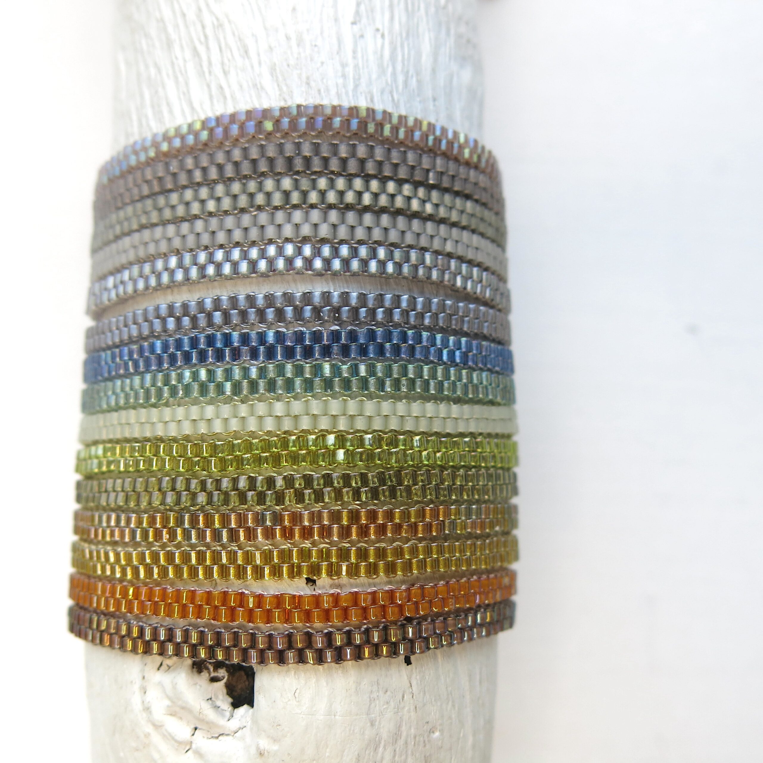 Armband MAELYS - Übersicht-6 Armband peyote in neuen soft autumn shades – Bild 1