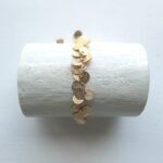 Armband aus Pailletten Kette in plated Gold und Silber – Bild 11