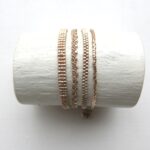 Breites Armband 'peyote Technik' mit Metallperlen – Bild 5