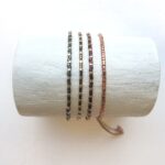 Häkel Armband CLARA mit Metallperlen – Bild 4