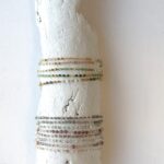 Häkel Armband im Edelstein Mix mit Gold – Bild 5