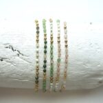 Häkel Armband im Edelstein Mix mit Gold – Bild 4