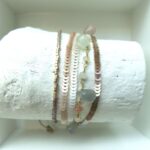 Gehäkeltes Armband mit natürlichem Mondstein Edelsteinkettchen – Bild 6