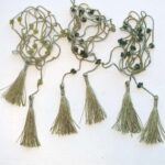 Gehäkelte Kette mit Pompon - green line – Bild 2