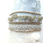 Gehäkeltes Armband Edelsteinkettchen – Bild 7