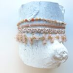 Gehäkeltes Armband Edelsteinkettchen – Bild 5