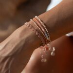 Feines Armband mit facettierten Glas-Rocailles Perlen – Bild 2